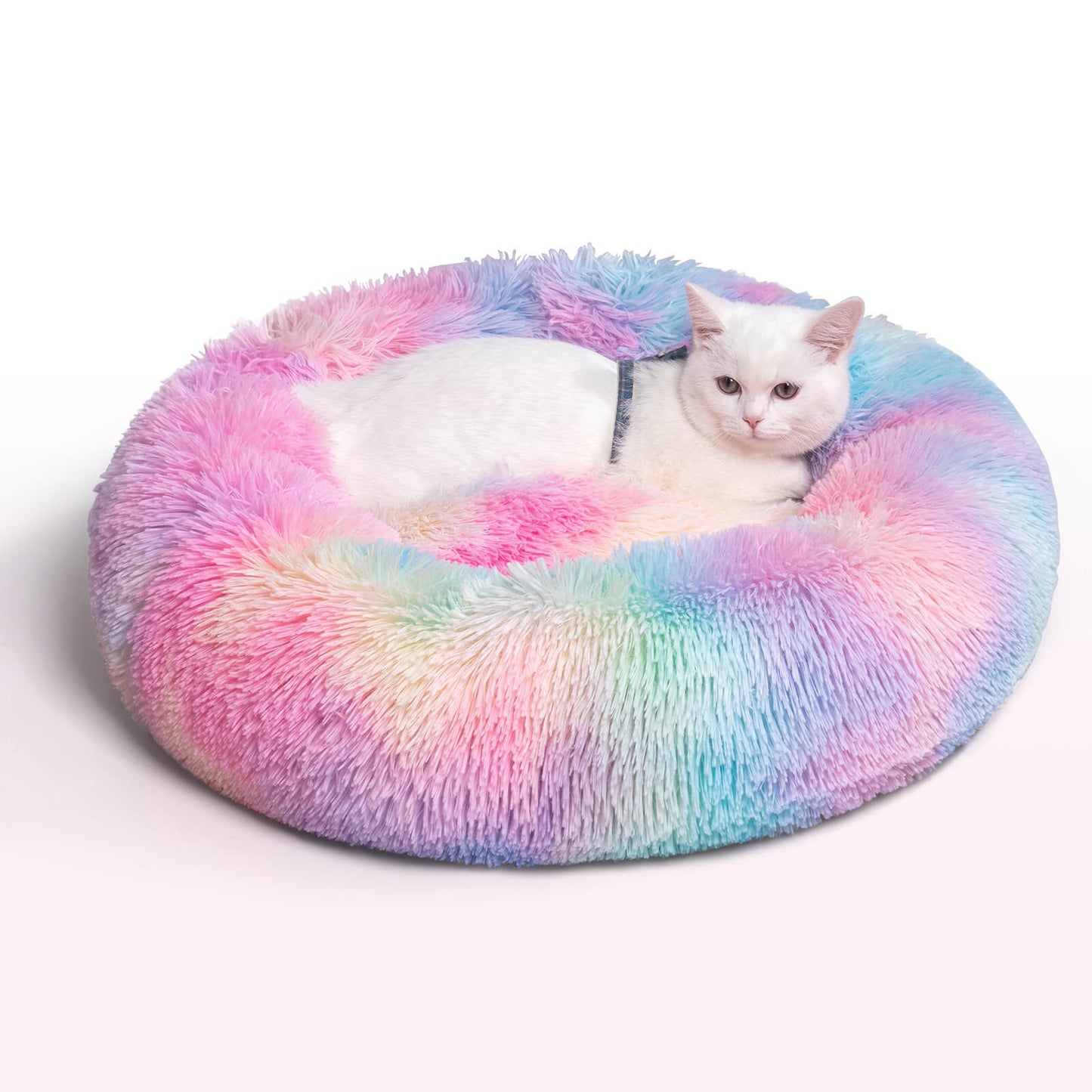 Washable Anti Anxiety Dog Bed Round Calming Dog Bed