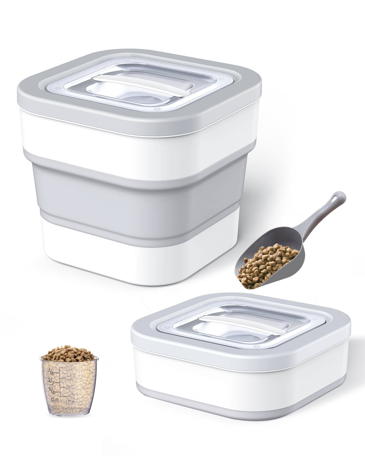 Collapsible Dog Food Storage Container 15 lb